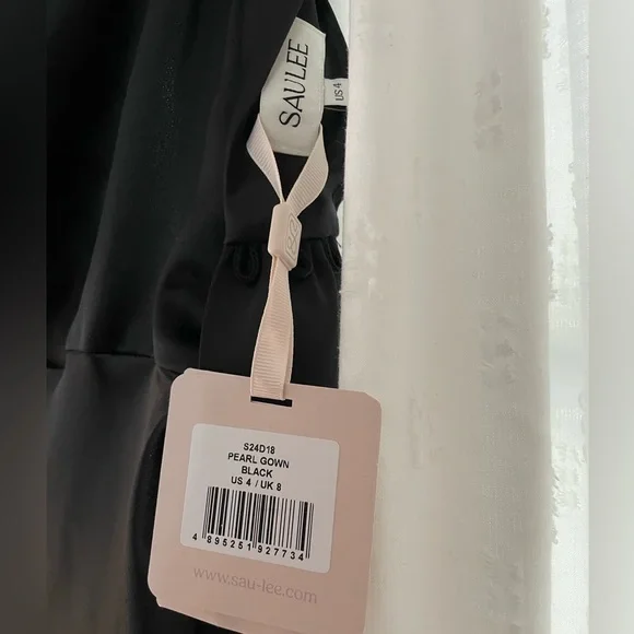 Sleek Black Backless Dress